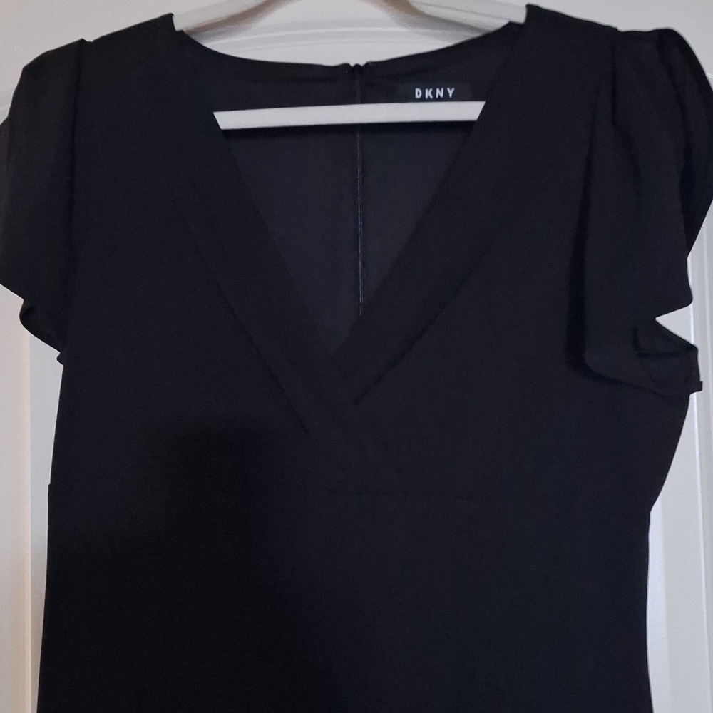 DKNY Black Midi Dress